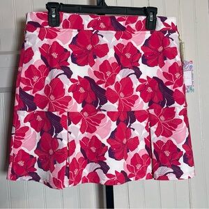 Stella Parker Vibrant Floral golf /tennis Skort NWT